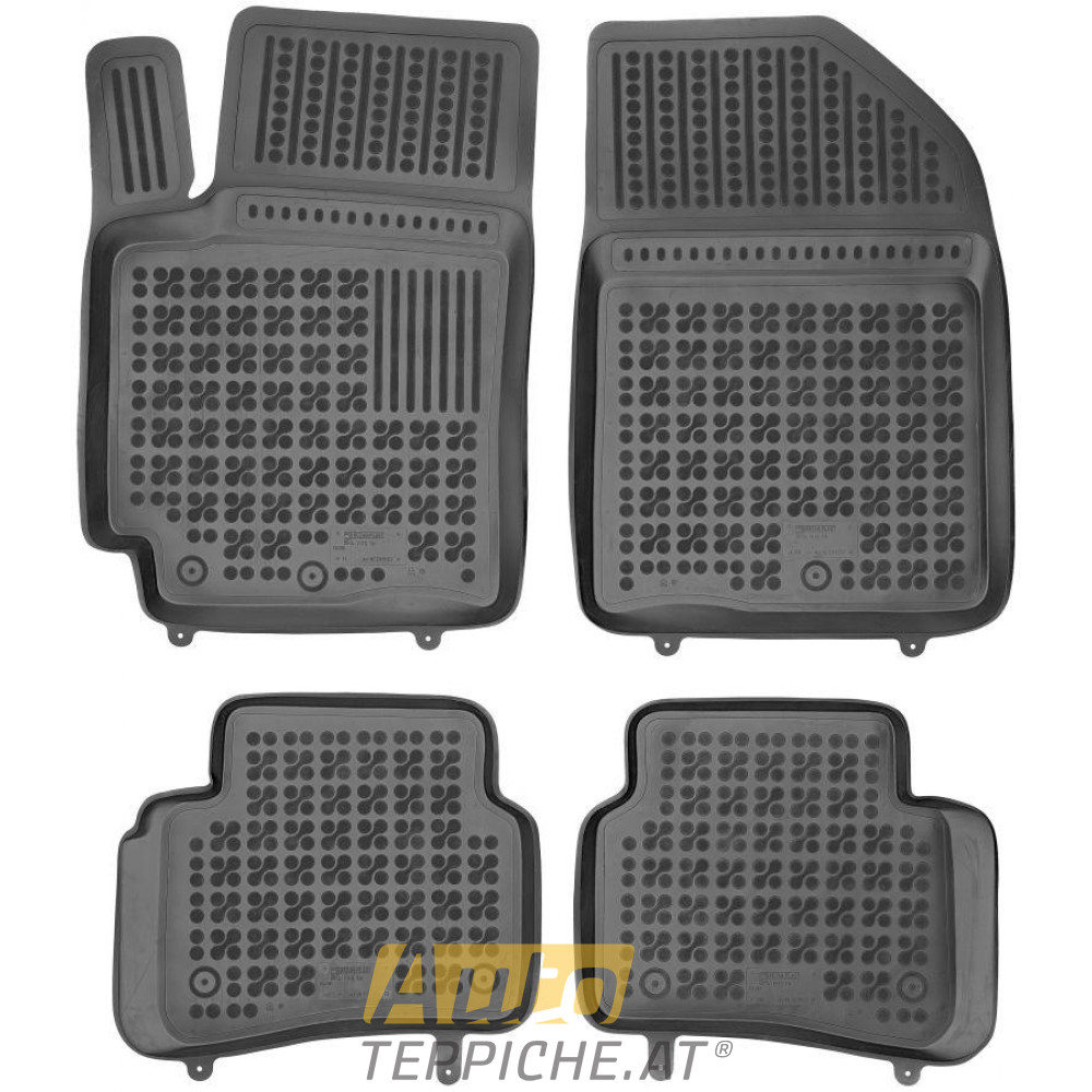 Gummi Fußmatten mit hohem Rand für Kia RIO IV System Mild Hybrid (2020-) - Gummimatten