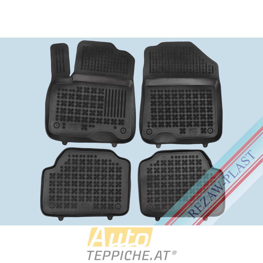 Gummi Fußmatten mit hohem Rand für Kia e-NIRO Electric (2019-) - Gummimatten