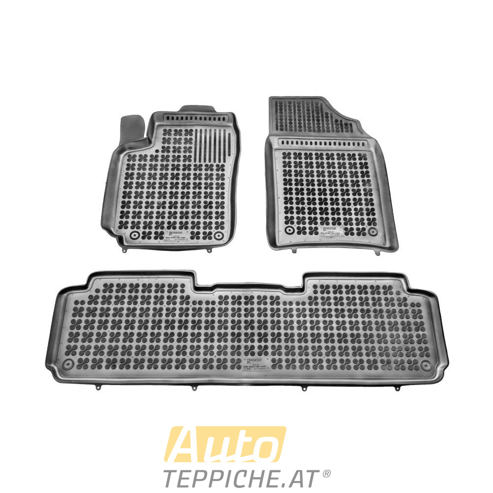 Gummi Fußmatten mit hohem Rand für Citroen Xsara Picasso (2000-2010) - Gummimatten