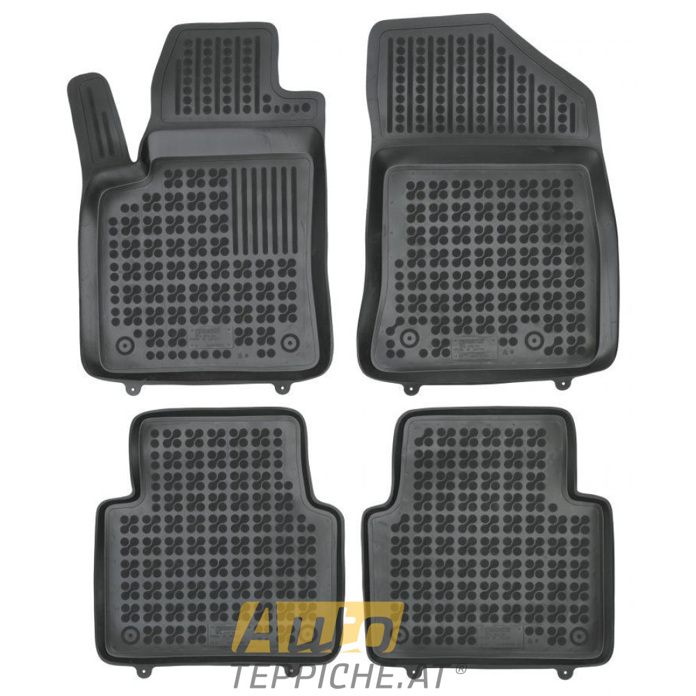 Gummi Fußmatten mit hohem Rand für Citroen C3 Aircross (2017-) - Gummimatten