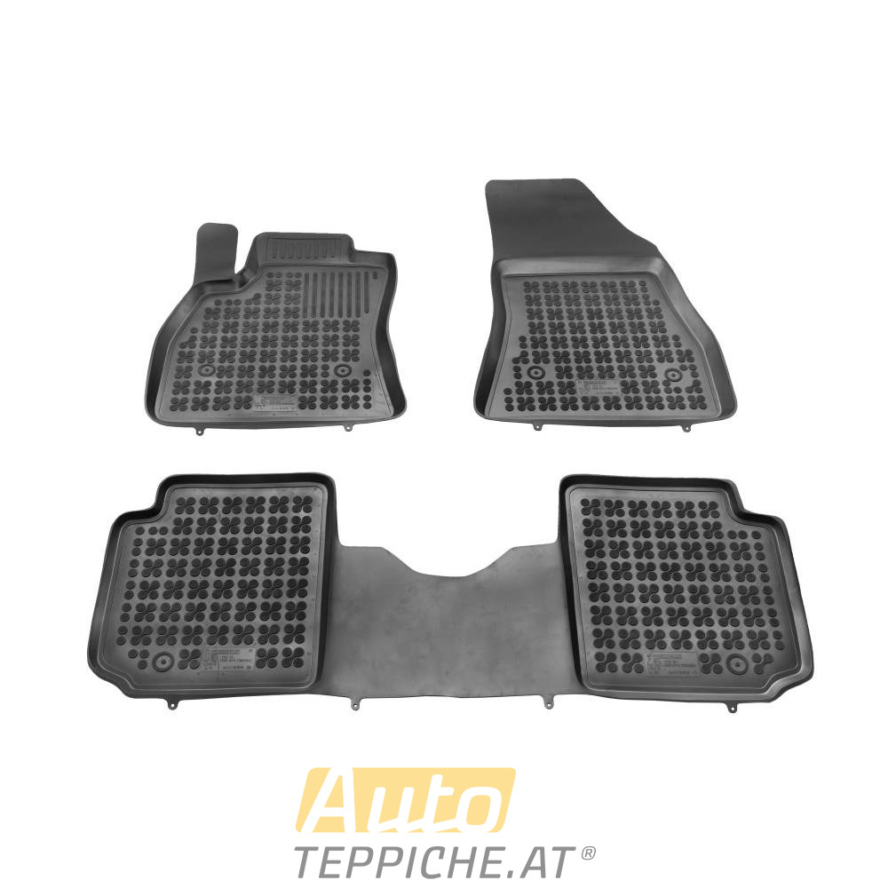 Gummi Fußmatten mit hohem Rand für Fiat 500L (2012-) - Gummimatten