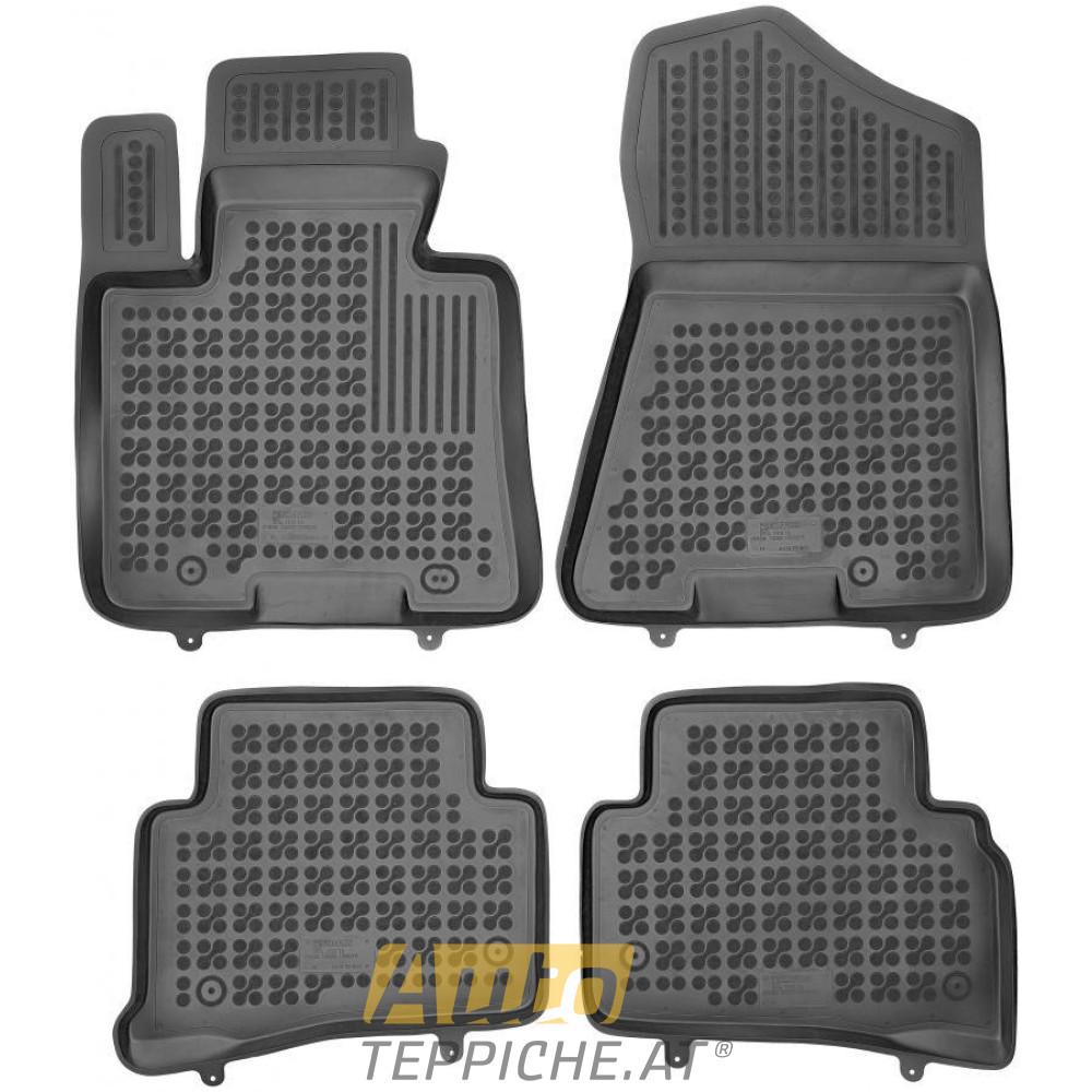 Gummi Fußmatten mit hohem Rand für Kia Sportage IV (2015-) - Gummimatten