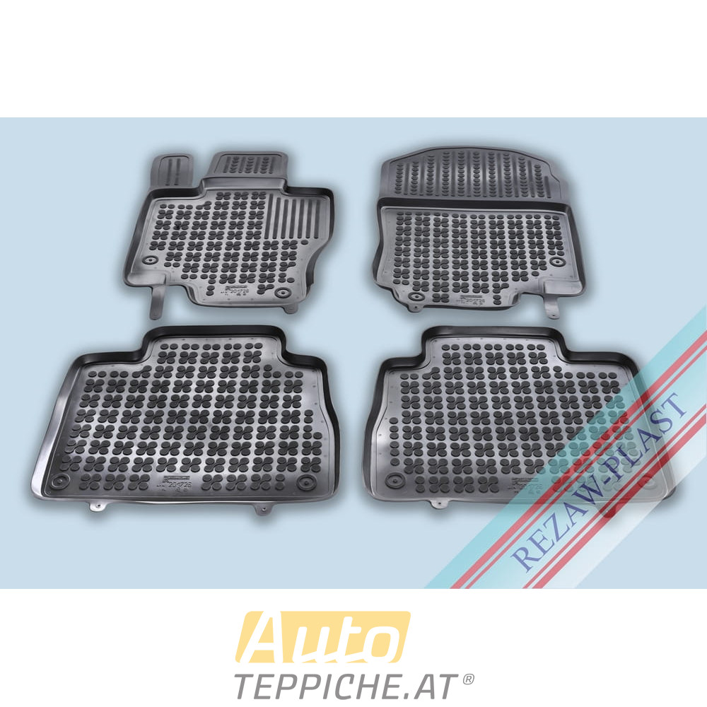 Gummi Fußmatten mit hohem Rand für Mercedes GLE gen. 2 W167 7-Sitzer 3rd row folded (2019-) - Gummimatten