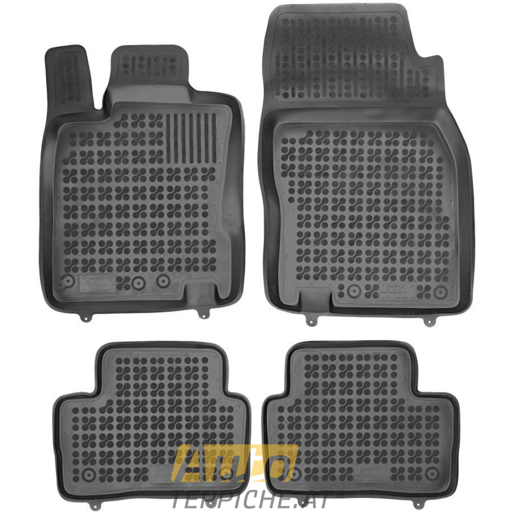 Gummi Fußmatten mit hohem Rand für Renault Kadjar (2015-) - Gummimatten