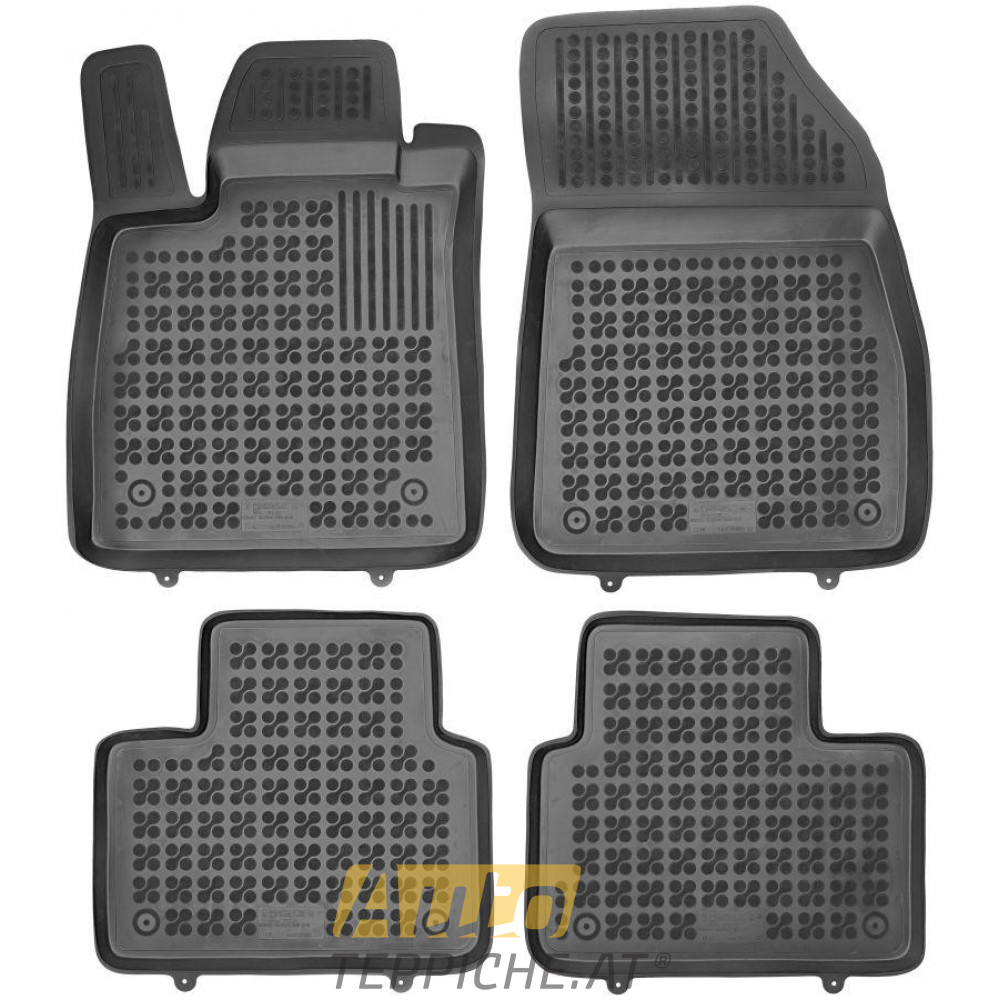 Gummi Fußmatten mit hohem Rand für Renault Talisman (2016-) - Gummimatten