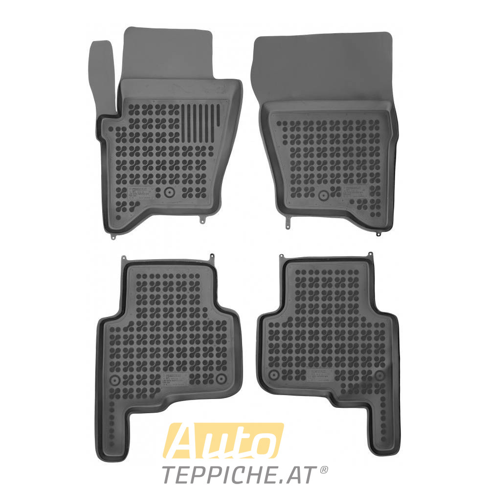 Gummi Fußmatten mit hohem Rand für Land Rover Discovery 3 (2004-2009) - Gummimatten