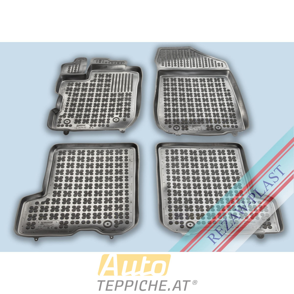 Gummi Fußmatten mit hohem Rand für Dacia Sandero II Facelift (auch für Allrad) (2019-2020) - Gummimatten