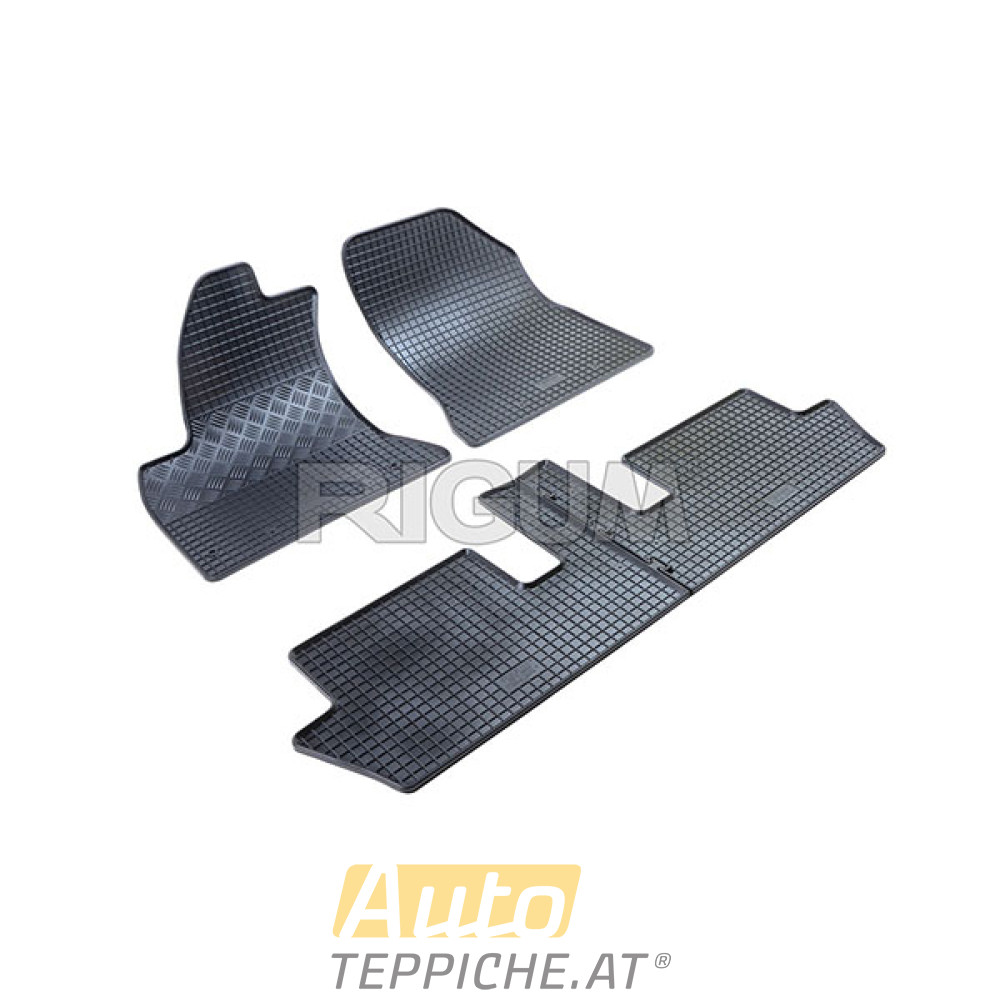 Gummi Fußmatten für Citroen C4 Grand Picasso I (5-Sitzer) (2006-2013) - Gummimatten