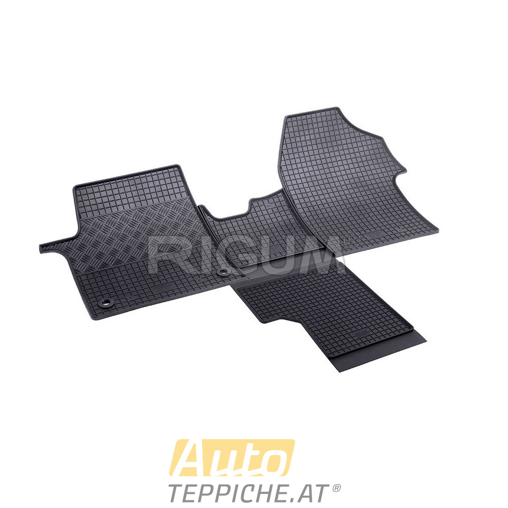 Gummi Fußmatten für Citroen Jumpy (erste Reihe - mit Tunnel) (2016-) - Gummimatten