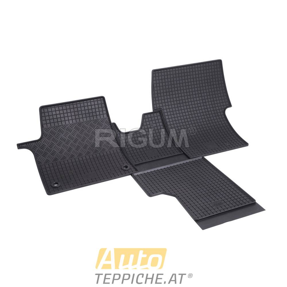 Gummi Fußmatten für Toyota Proace Verso 2m + tunel (2016-) - Gummimatten