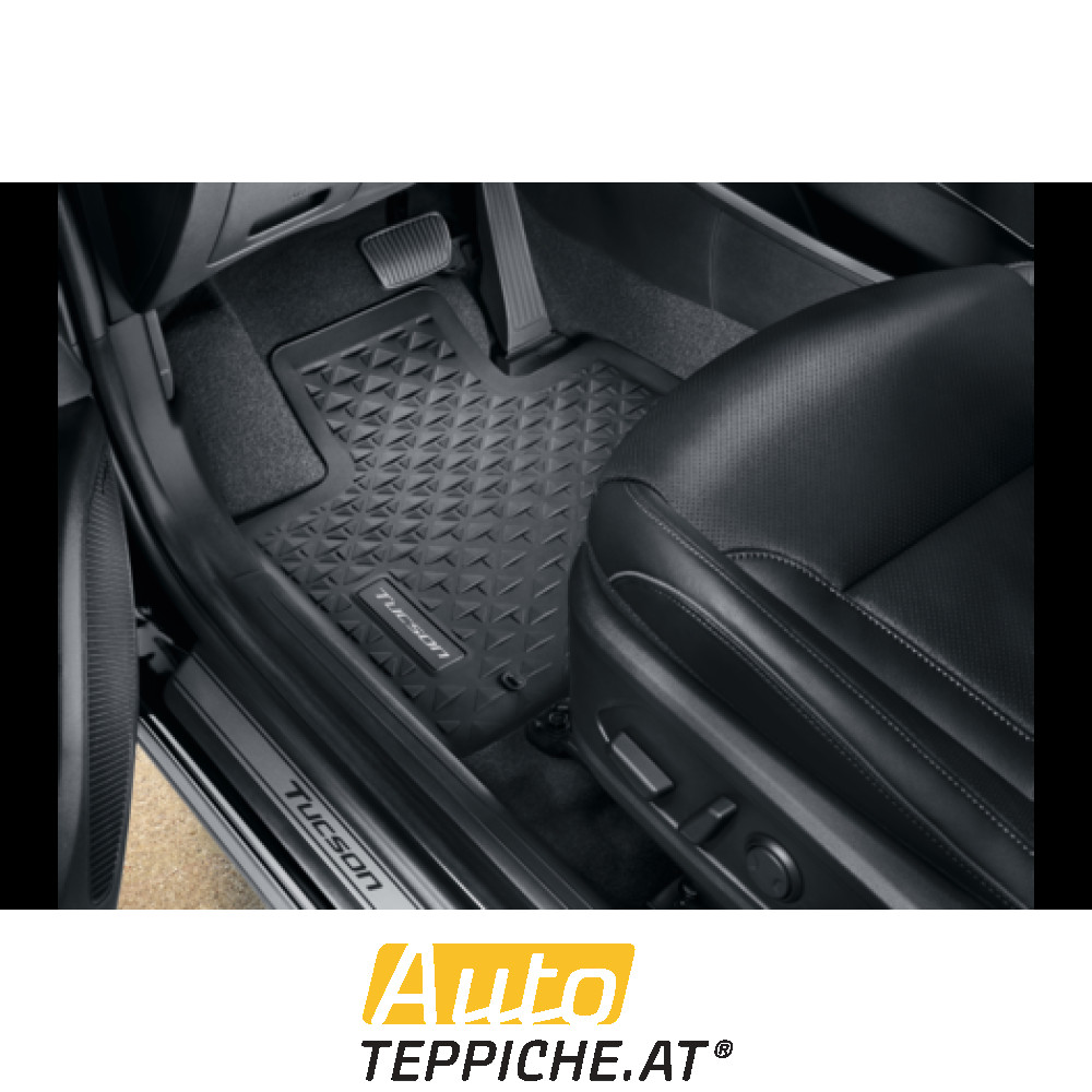 Original Gummi Fußmatten für Hyundai Tucson (graues Logo) (standard + MHEV) (2020-) - Gummimatten Original Gummi Fußmatten für Hyundai Tucson (graues Logo) (standard + MHEV) (2020-) - Gummimatten