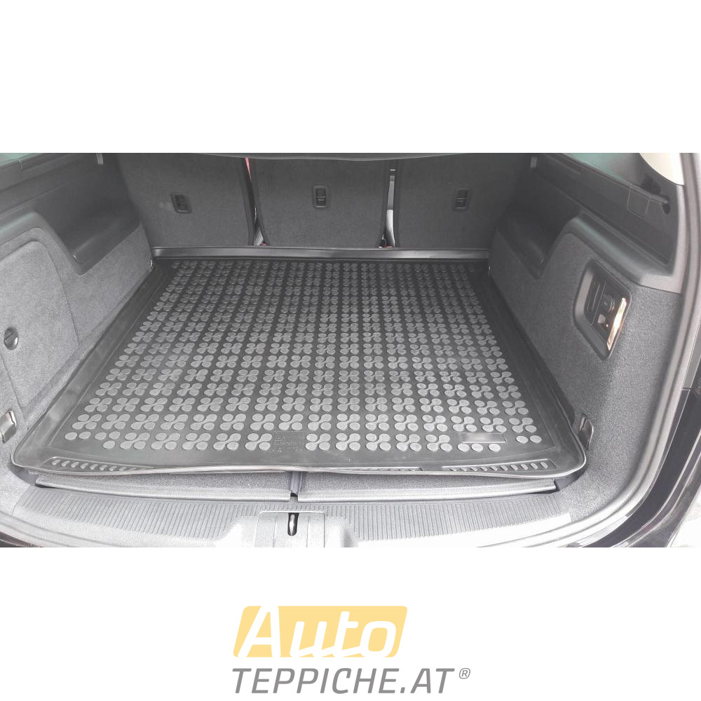 Gummi Kofferraumwanne für SEAT Alhambra 7-Sitzer - bei versenkter 3. Sitzreihe (2010-) - Kofferraumwanne