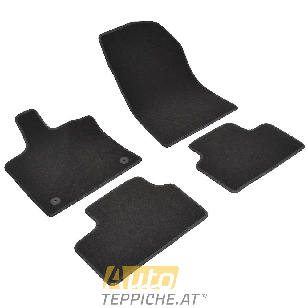 Auto Fußmatten für RENAULT CAPTUR II (2019-) original runde Befestigungsringe - Deluxe - Auto Fußmatten